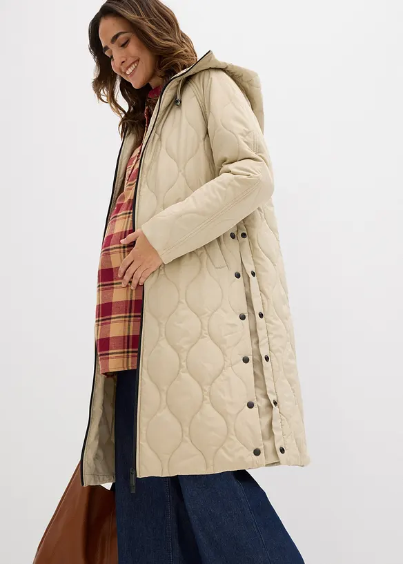 Cappotto prémaman imbottito 3 in 1 di media pesantezza con inserto babywearing, bonprix