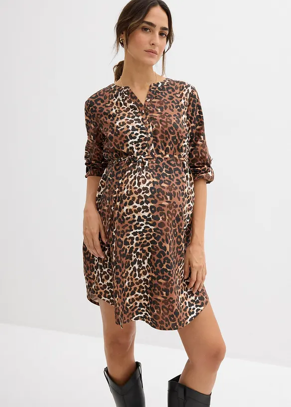 Abito pr&eacute;maman / da allattamento in viscosa fluente, bonprix