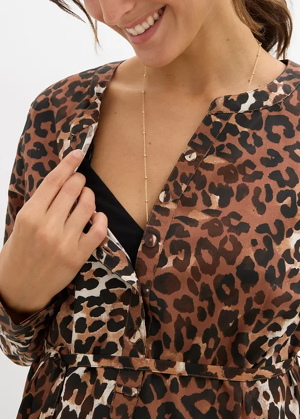 Abito pr&eacute;maman / da allattamento in viscosa fluente, bonprix