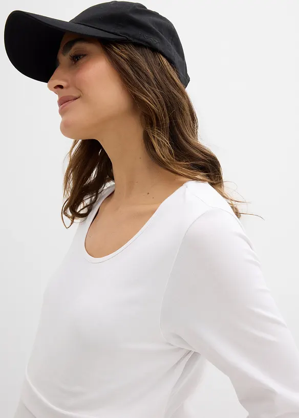 Maglia prémaman / da allattamento in cotone biologico (pacco da 2), bonprix