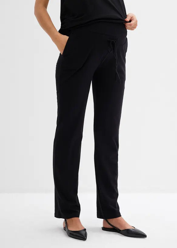 Pantaloni prémaman comodi in cotone biologico, bonprix