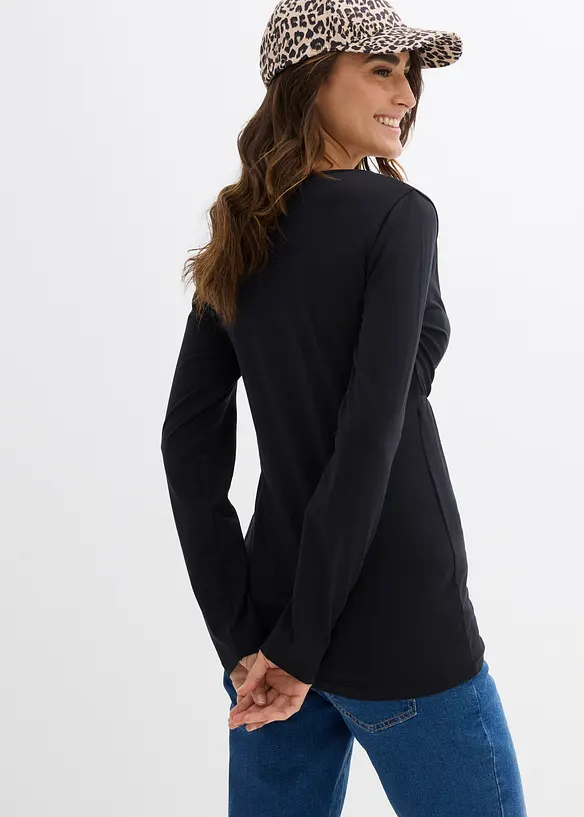 Maglia pr&eacute;maman / da allattamento 2 in 1 in puro cotone biologico (pacco da 2), bonprix