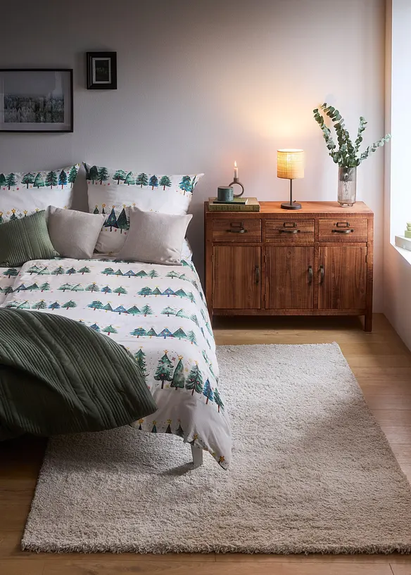 Biancheria da letto con abeti, bonprix