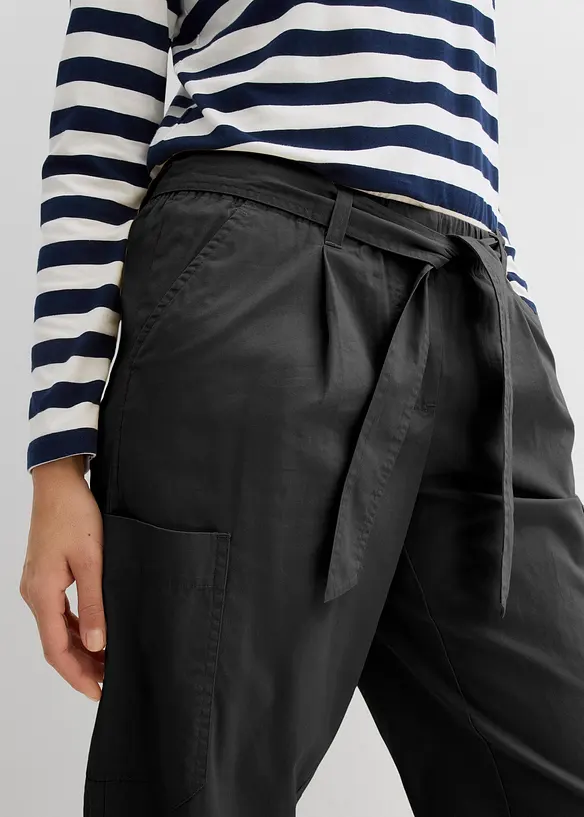 Pantaloni cargo cropped, bonprix