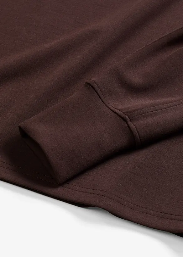 Felpa overzize effetto neoprene, bonprix