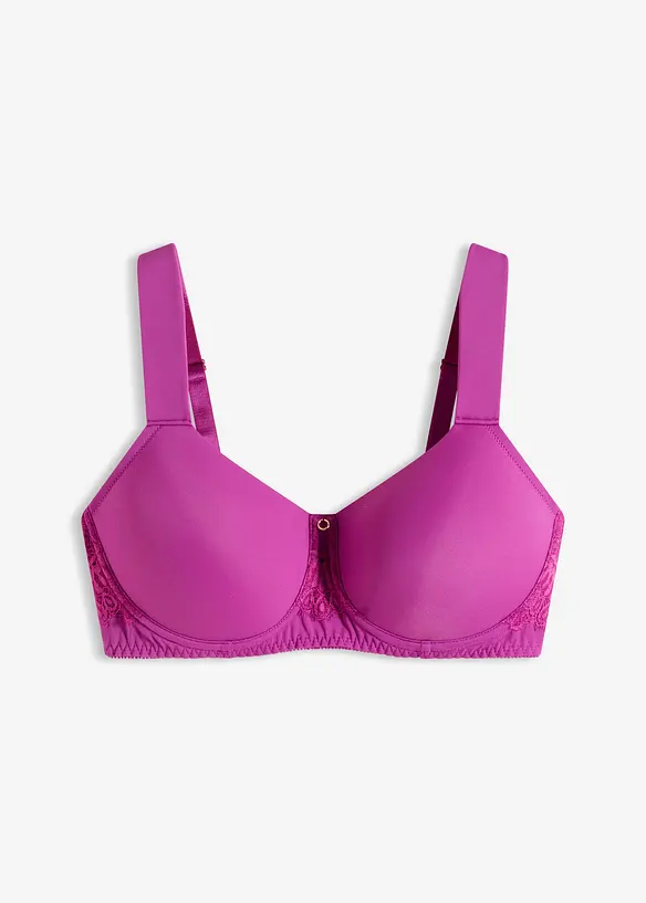 Reggiseno senza ferretto con coppe preformate e spalline imbottite, bonprix