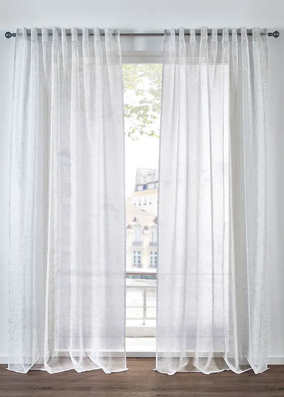 Tenda trasparente con poliestere riciclato (pacco da 1), bonprix