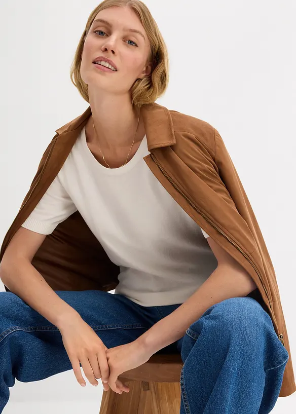 Maglione a maniche corte, bonprix