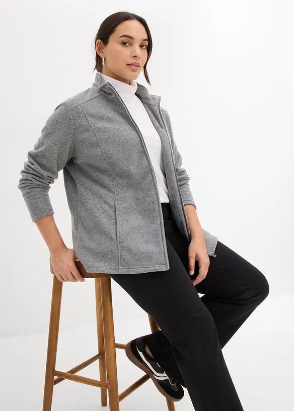 Giacca in pile a collo dritto, bonprix