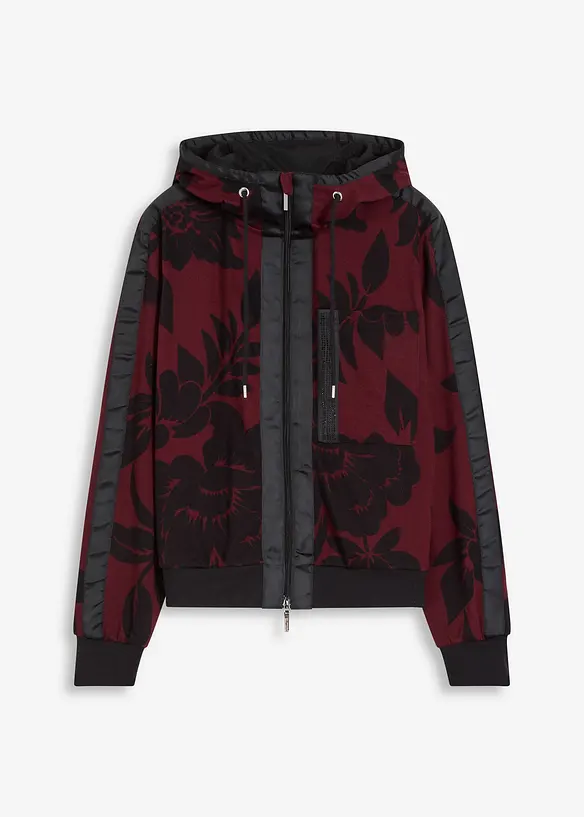 Felpa con zip e cotone, bonprix