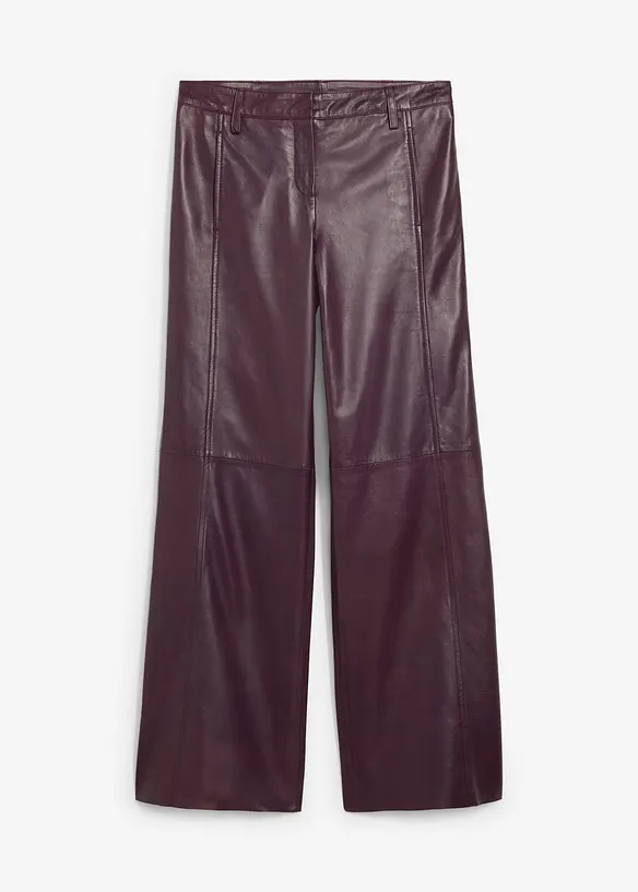 Pantaloni larghi in nappa d'agnello, bonprix
