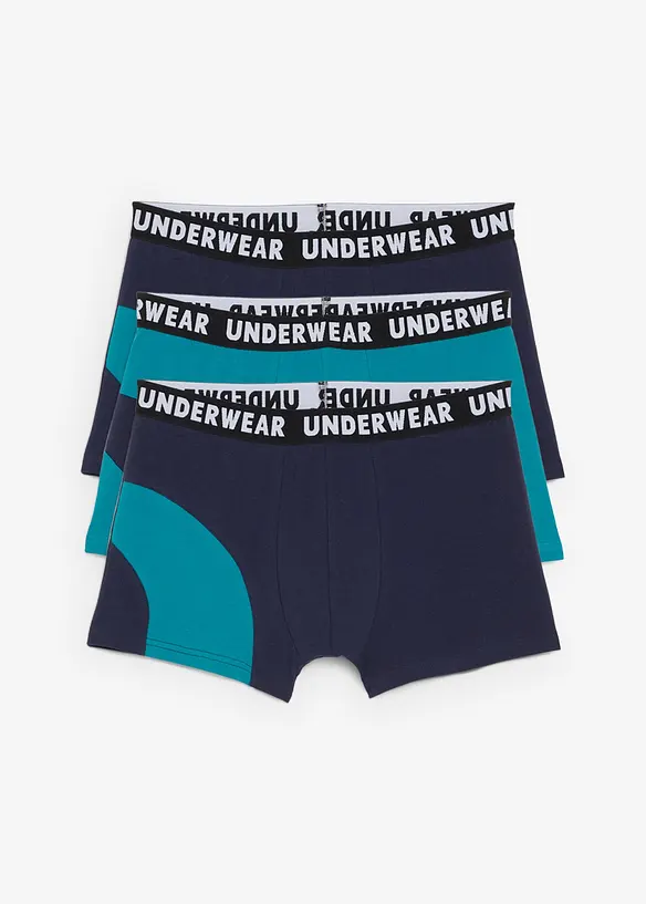 Boxer aderenti con cotone (pacco da 3), bonprix