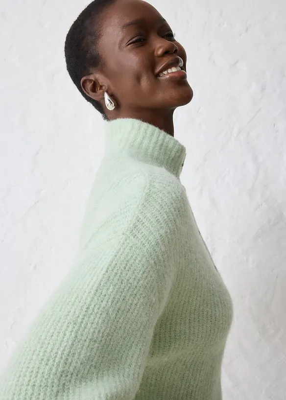 Maglione oversize con lana di alpaca, bonprix