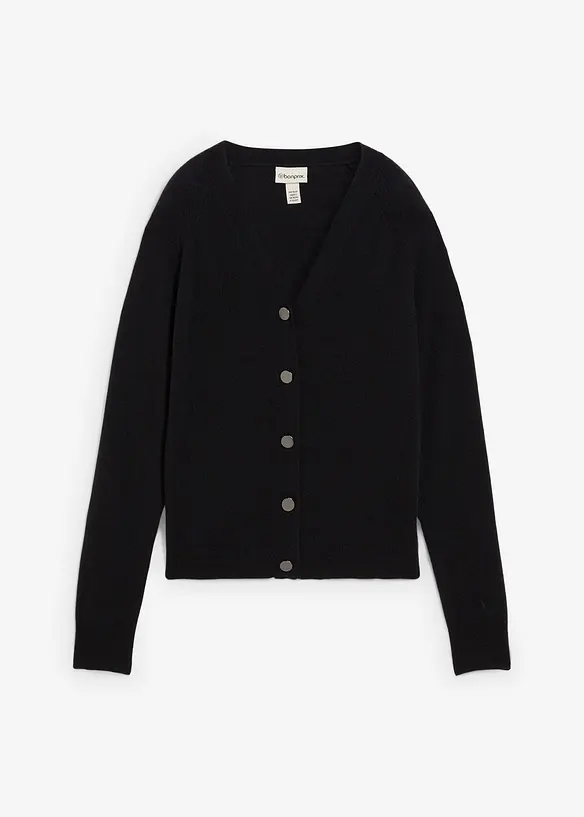 Cardigan con cashmere certificato secondo il Good Cashmere Standard®, bonprix