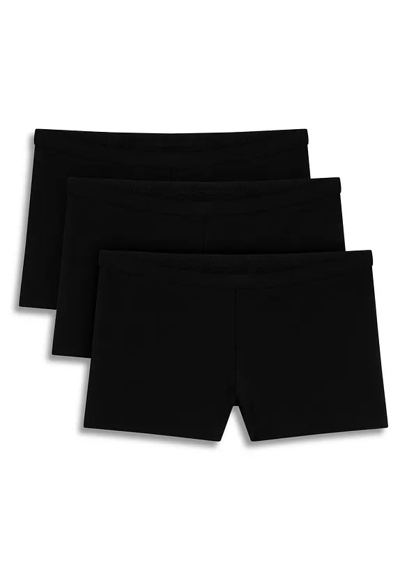 Boxer aderenti da donna con cotone biologico (pacco da 3), bonprix