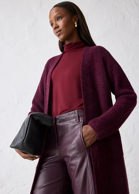 Maxi cardigan con fibra di alpaca, bonprix