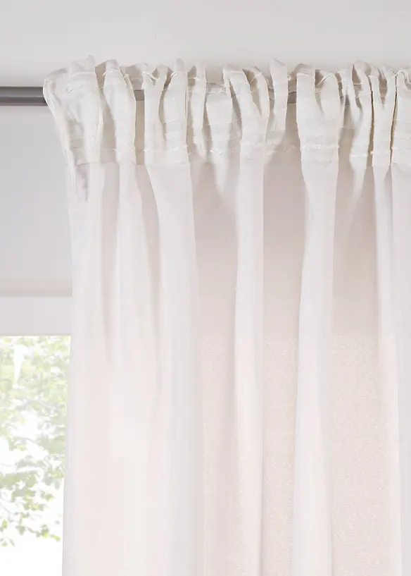 Tenda semitrasparente in poliestere riciclato (pacco da 2), bonprix