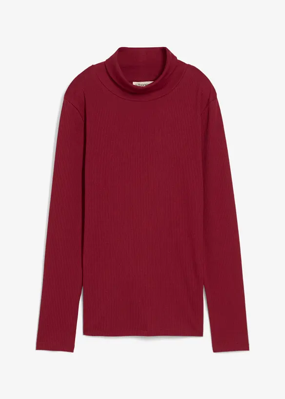 Maglia a collo alto in puro cotone, bonprix