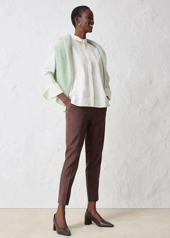 Blusa con seta, bonprix