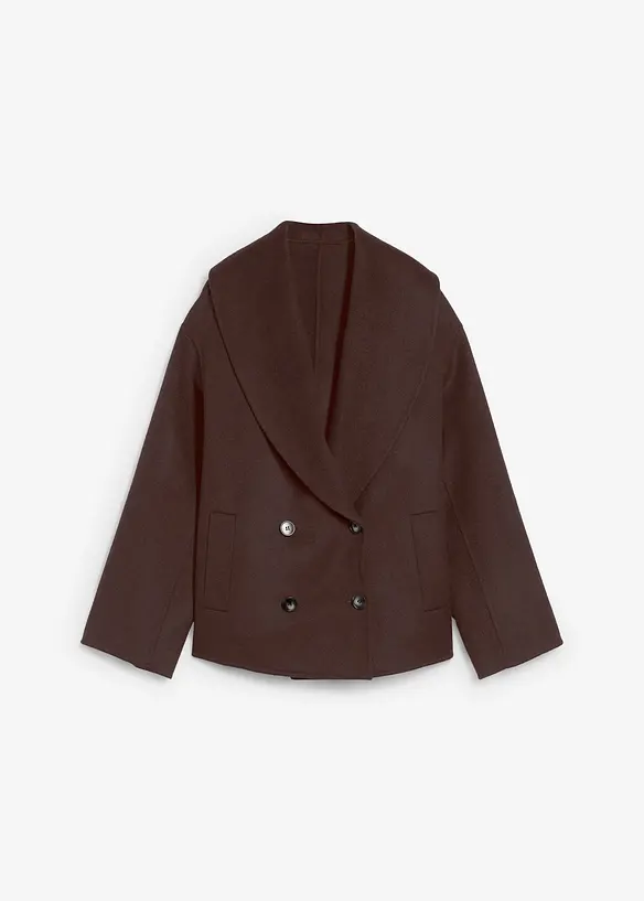 Giacca oversize in morbido misto lana, bonprix