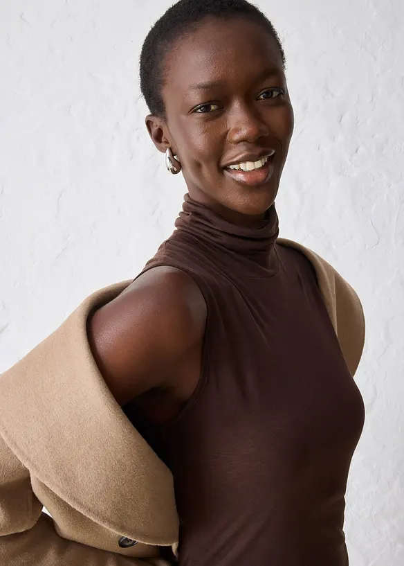 Top in misto lana, bonprix