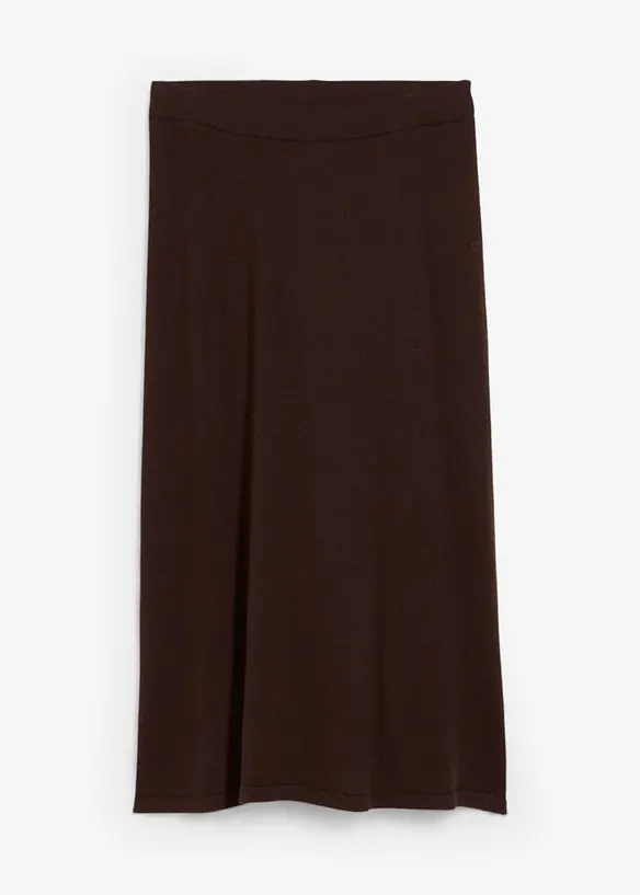 Gonna in maglia di misto lana morbido, bonprix