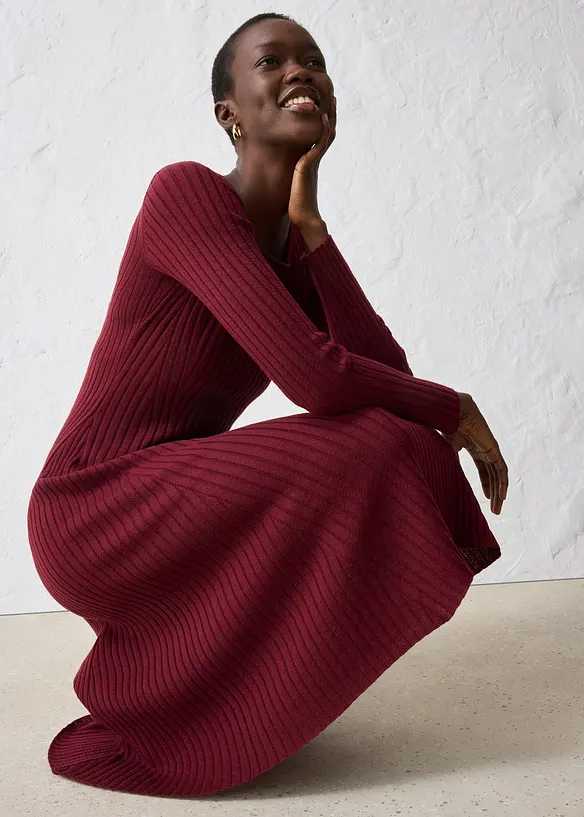 Abito in maglia di lana merino, bonprix