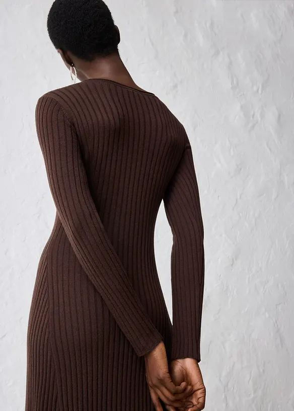 Abito in maglia di lana merino, bonprix