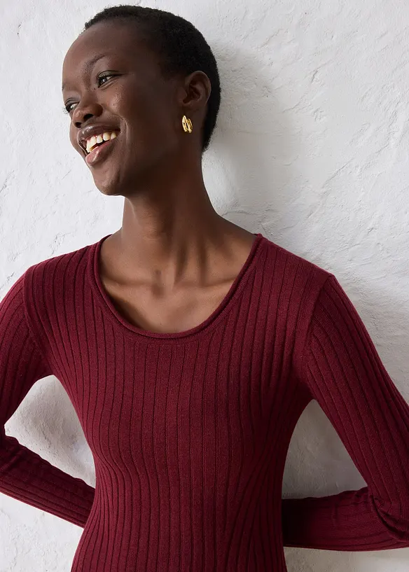 Abito in maglia di lana merino, bonprix