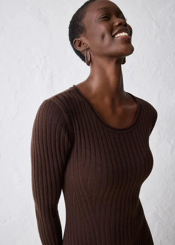 Abito in maglia di lana merino, bonprix