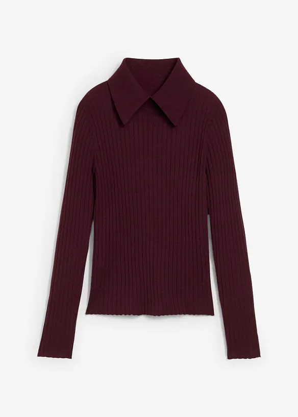 Maglione in filato fine di lana merino, bonprix
