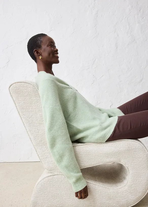 Maglione in misto alpaca caldo, bonprix