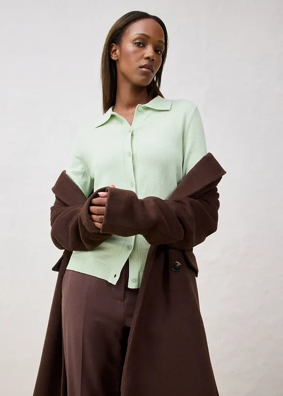Maglione in filato fine di misto lana morbido, bonprix