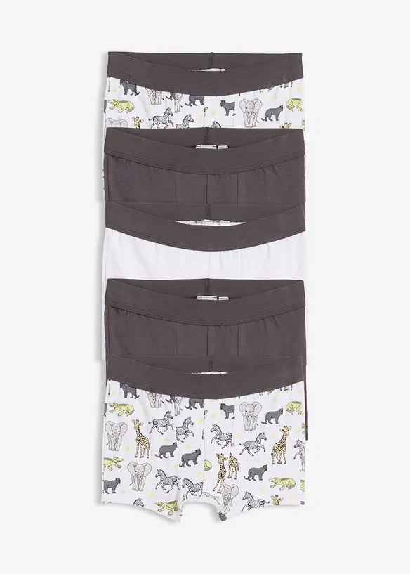Boxer aderenti con cotone biologico morbido (pacco da 5), bonprix