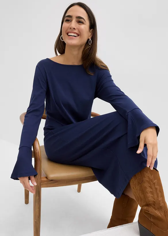 Abito in maglina di puro cotone, bonprix