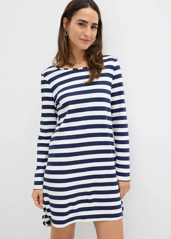 Abito asimmetrico in puro cotone pesante, bonprix