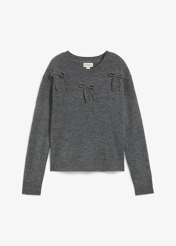 Maglione con fiocchi, bonprix