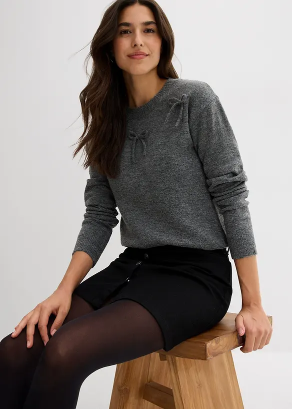 Maglione con fiocchi, bonprix