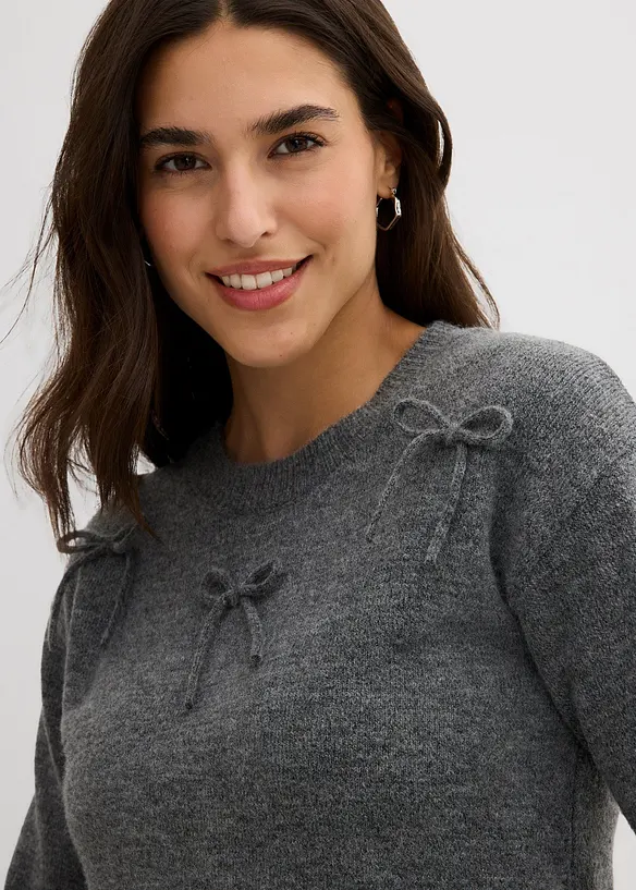 Maglione con fiocchi, bonprix