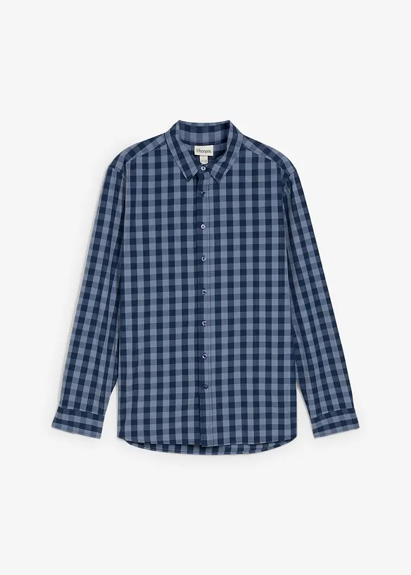 Camicia a maniche lunghe in puro cotone biologico, bonprix