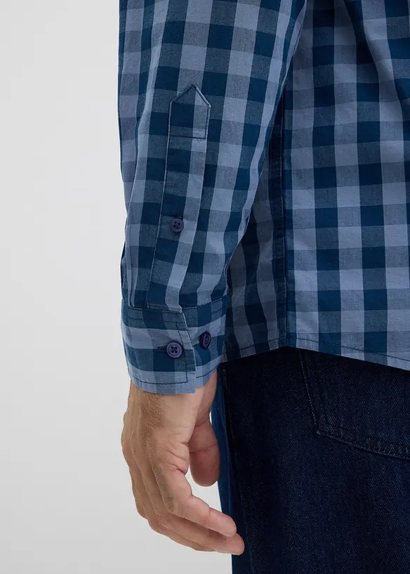 Camicia a maniche lunghe in puro cotone biologico, bonprix