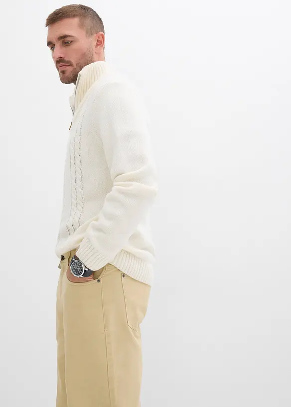 Pantaloni in twill con fascia comoda in vita, straight, bonprix