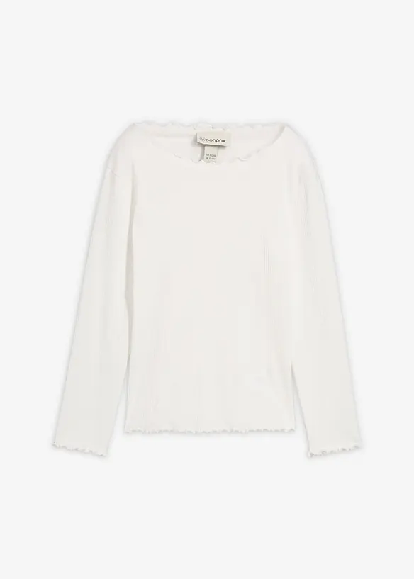 Maglia a maniche lunghe in puro cotone biologico, bonprix