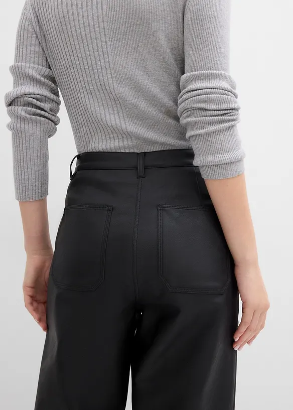 Pantaloni in similpelle, bonprix