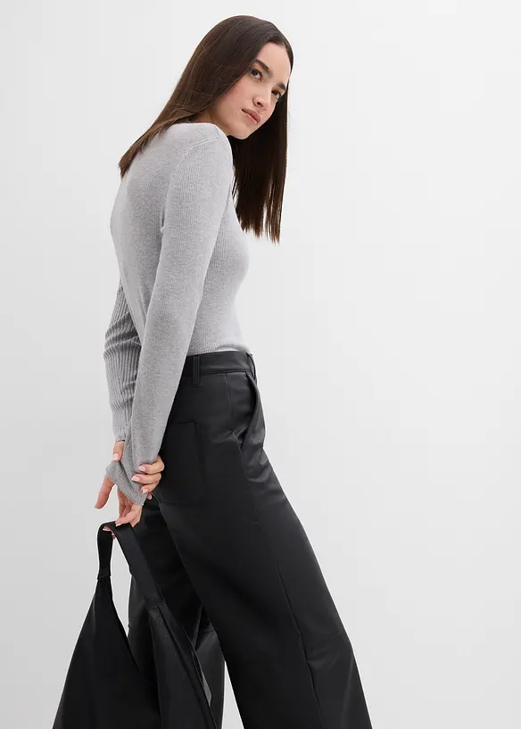 Pantaloni in similpelle, bonprix
