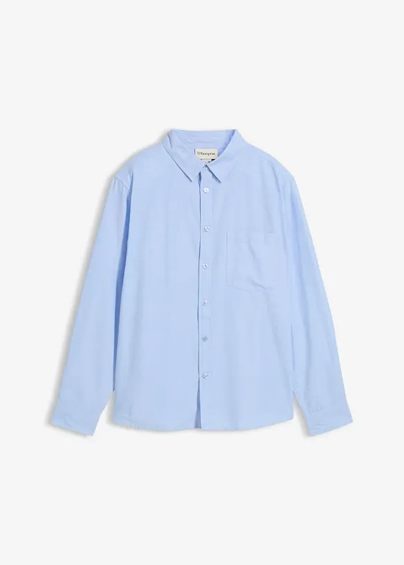 Camicia Oxford a maniche lunghe in puro cotone biologico, bonprix