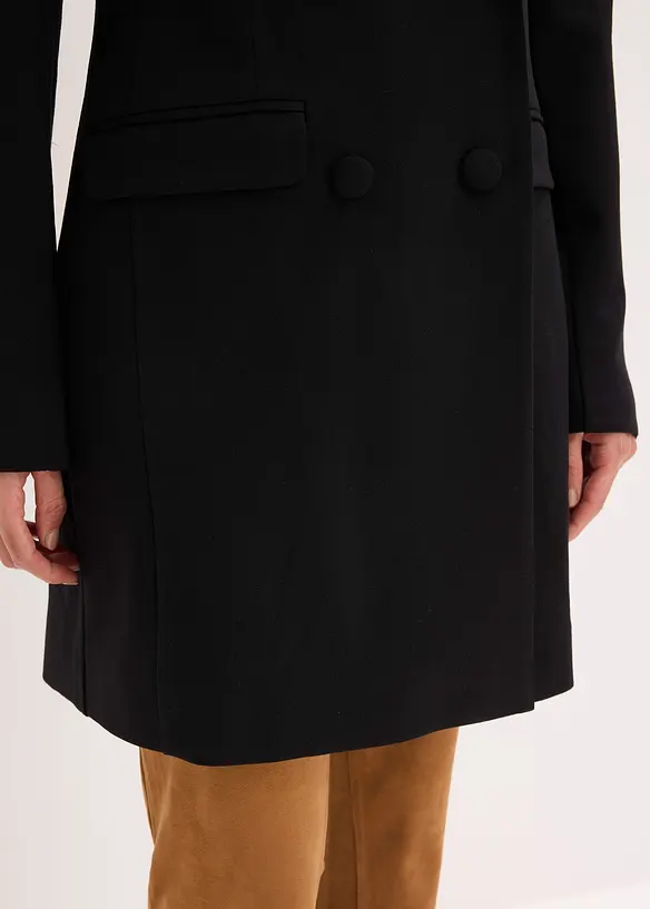Blazer lungo in punto di Roma, bonprix