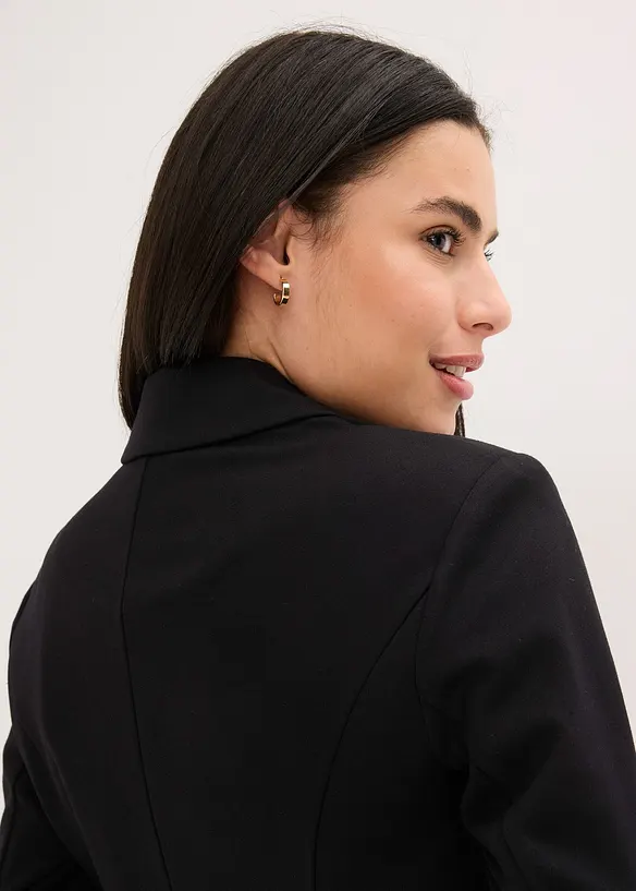 Blazer lungo in punto di Roma, bonprix