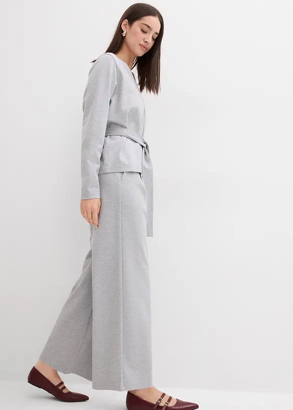Pantaloni morbidi a gamba larga in misto viscosa, bonprix