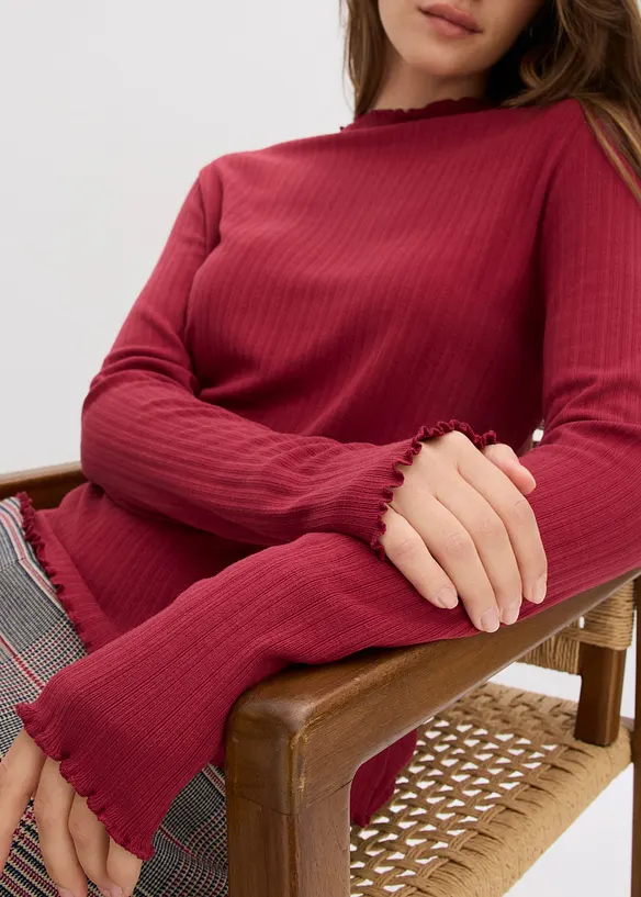Maglia aderente a costine, bonprix